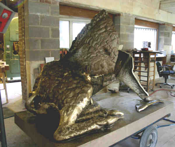 The early stages of construction