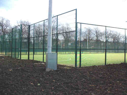 New Astro Turf covered games courts.