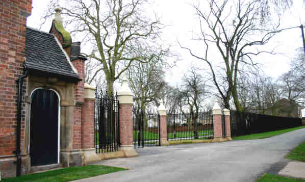 The newly reconstructed gates, looking almost ide4ntical to the 1843 originals