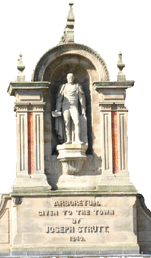 Jpseph Strutt handing over the deeds and papers relating tor The Arboretum, September 16 - 1840