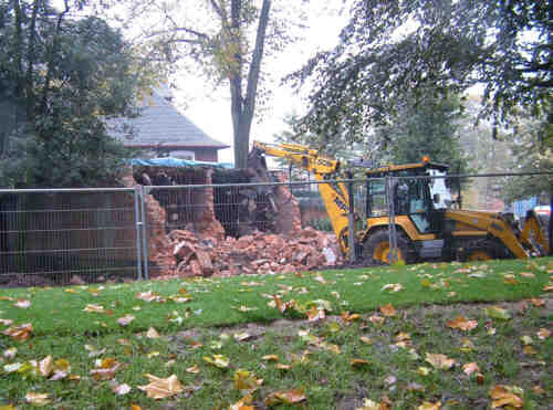 Air Raid Shelter demolition.